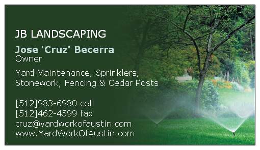 JB Landscaping - Cruz Becerra 512-983-6980
